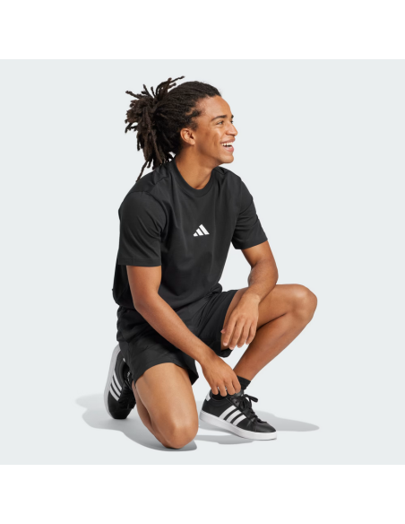 T-shirt uomo Adidas Essentials Single Jersey- Nero