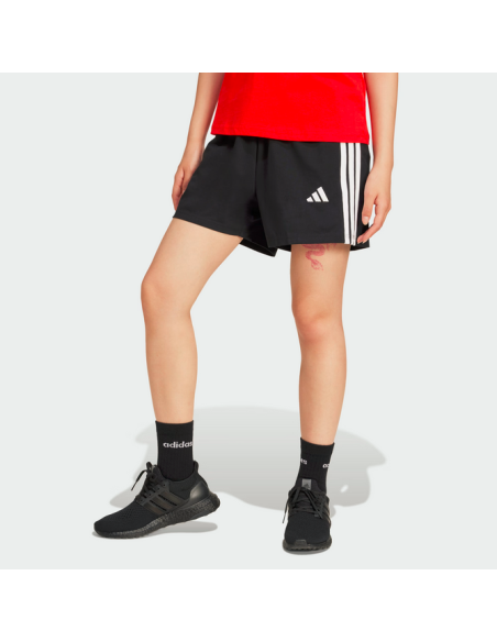 Pantalones cortos Adidas Essentials de 3 rayas para mujer - Negro