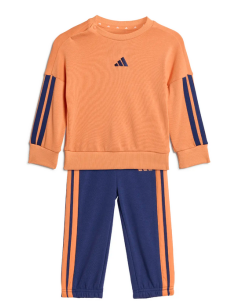 Survêtement Adidas 3-Stripes pour enfant - Orange/Bleu