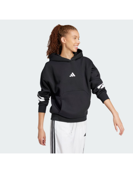 Sudadera Adidas Future Icons 3-Stripes para mujer - Negra