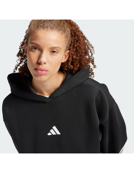 Adidas Future Icons 3-Streifen Damen Sweatshirt - Schwarz