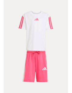 Adidas PERFORMANCE Mädchen-Set – WEISS/PINK