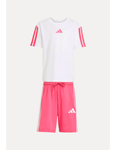 Adidas PERFORMANCE Mädchen-Set – WEISS/PINK