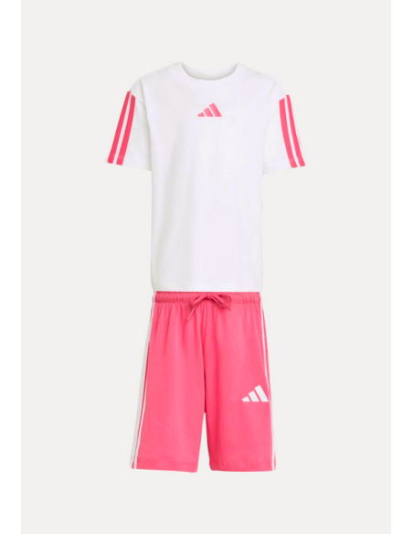 Adidas PERFORMANCE Mädchen-Set – WEISS/PINK