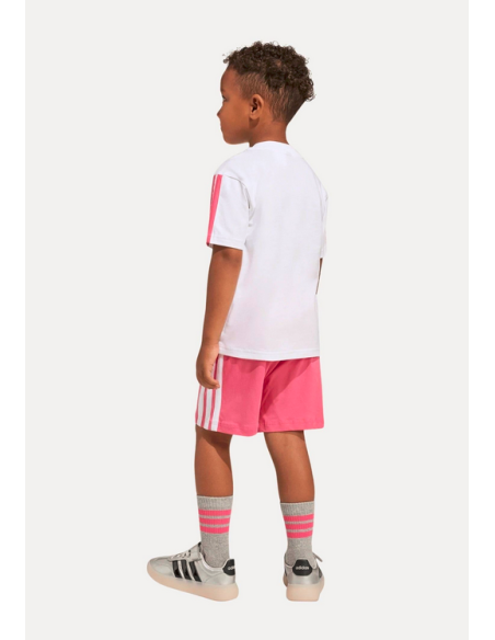 Adidas PERFORMANCE Mädchen-Set – WEISS/PINK