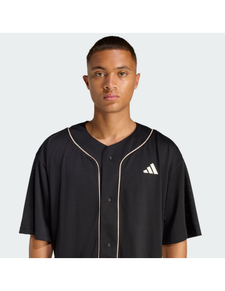 Adidas STADIUM MESH Baseball Herren-T-Shirt – Schwarz
