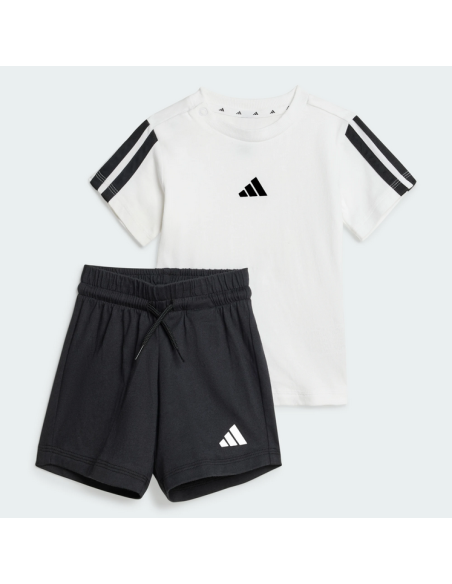 Completo Bambino Adidas ESSENTIAL TEE - BIANCO\NERO