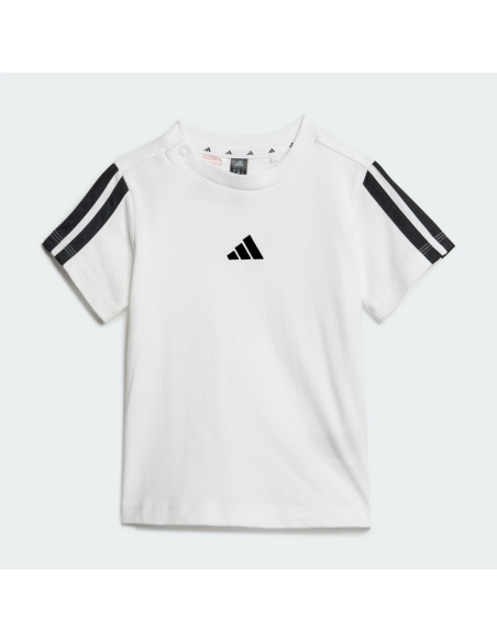 Adidas ESSENTIAL TEE Kids' Outfit - WHITE/BLACK
