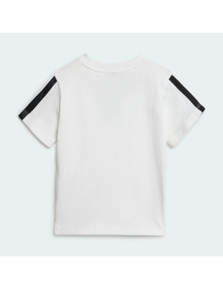 Adidas ESSENTIAL TEE Kids' Outfit - WHITE/BLACK