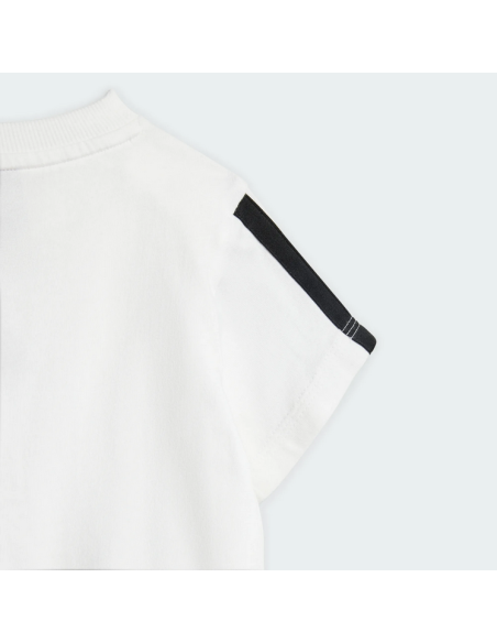 Adidas ESSENTIAL TEE Kids' Outfit - WHITE/BLACK