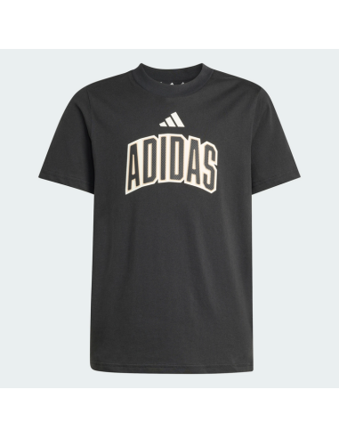 adidas Boys' Stadium Lettering T-Shirt - Black