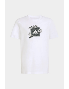 T-shirt Unisex Adidas CAMO TRAIN - Bianco 2