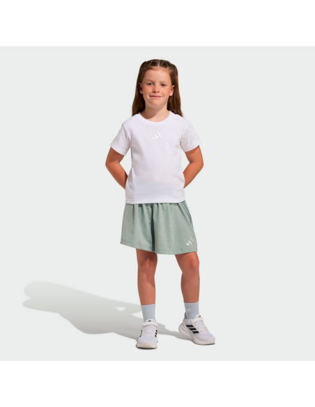 completo Bambina Adidas GLAM - BIANCO\CELESTE