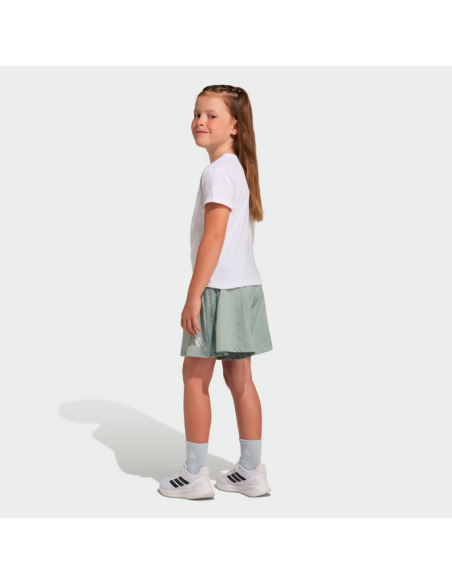 completo Bambina Adidas GLAM - BIANCO\CELESTE