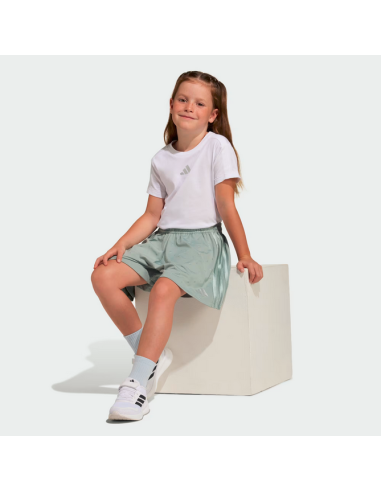 completo Bambina Adidas GLAM - BIANCO\CELESTE
