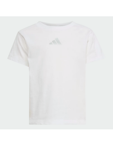 Adidas GLAM Girls' Outfit - WHITE/LIGHT BLUE