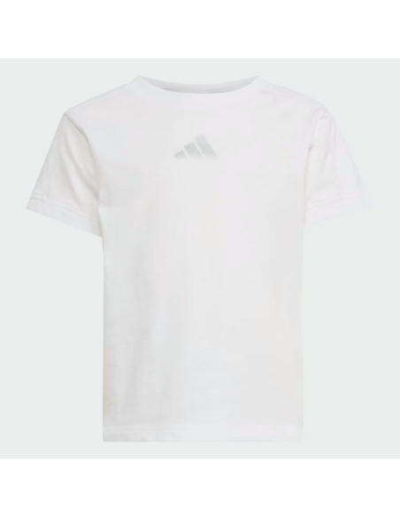 completo Bambina Adidas GLAM - BIANCO\CELESTE