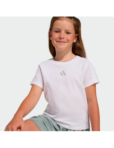 completo Bambina Adidas GLAM - BIANCO\CELESTE