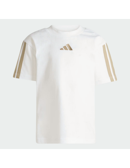 completo Bambina Adidas ESSENTIALS 3 STRIPES - BIANCO\BEIGE