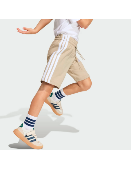 Adidas ESSENTIALS 3 STRIPES Girls' Tracksuit - WHITE/BEIGE