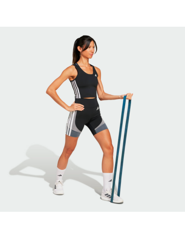 Top Donna Adidas Train Essentials 3-Stripes - Nero