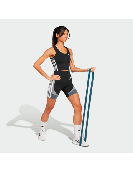 Top Donna Adidas Train Essentials 3-Stripes - Nero