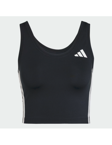Top Donna Adidas Train Essentials 3-Stripes - Nero