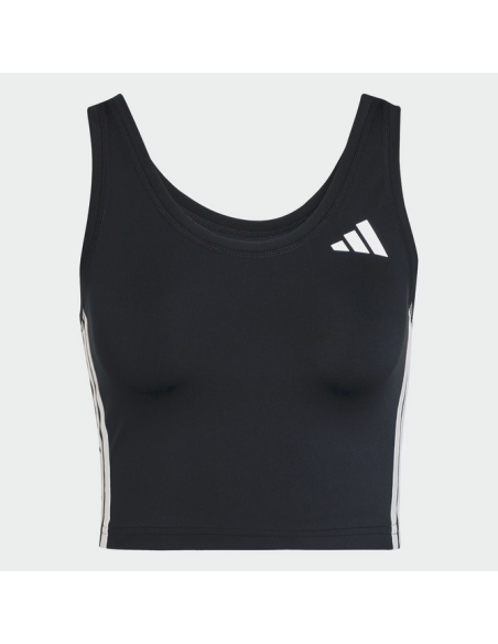 Top Donna Adidas Train Essentials 3-Stripes - Nero