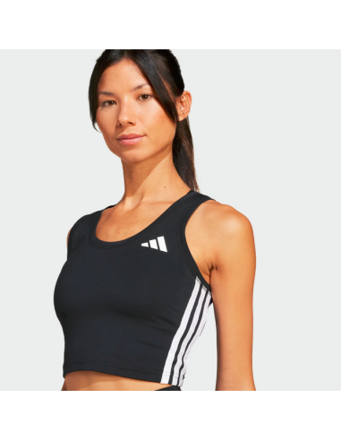 Top Donna Adidas Train Essentials 3-Stripes - Nero