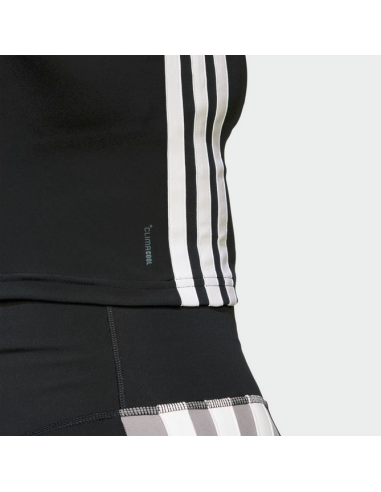 Top Donna Adidas Train Essentials 3-Stripes - Nero