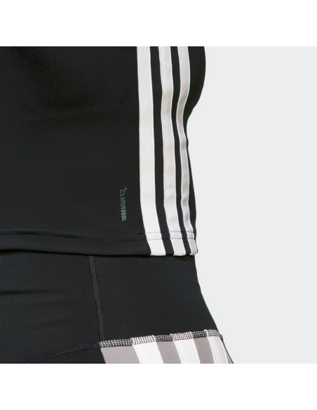 Top Donna Adidas Train Essentials 3-Stripes - Nero
