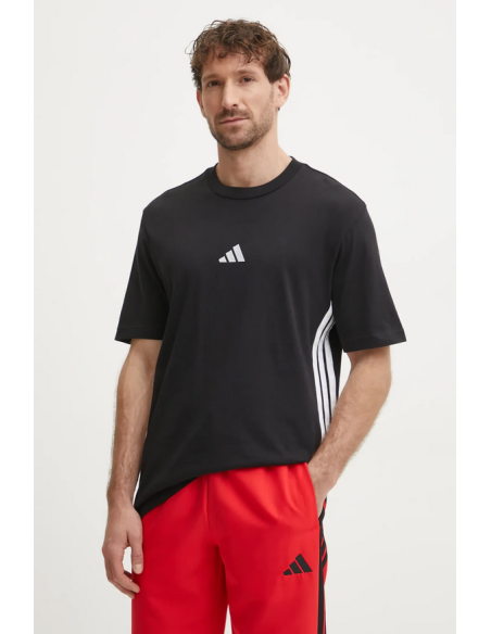 Adidas Essentials 3-Stripes men's t-shirt - Black