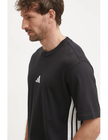 Adidas Essentials 3-Stripes men's t-shirt - Black