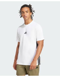 Adidas Essentials 3-Stripes SJ Men's T-Shirt - WHITE
