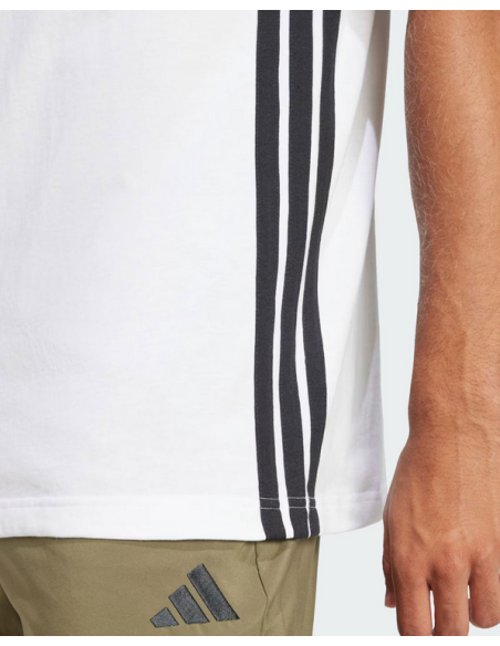 T-shirt uomo Adidas Essentials 3-Stripes SJ- BIANCO