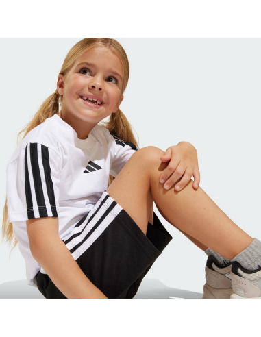 Adidas ESSENTIAL TEE Unisex-Outfit - WEISS/SCHWARZ