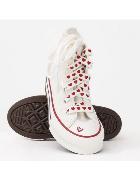 Scarpe Bambina Converse Chuck Taylor All Star Platform Valentine's Day - Bianco