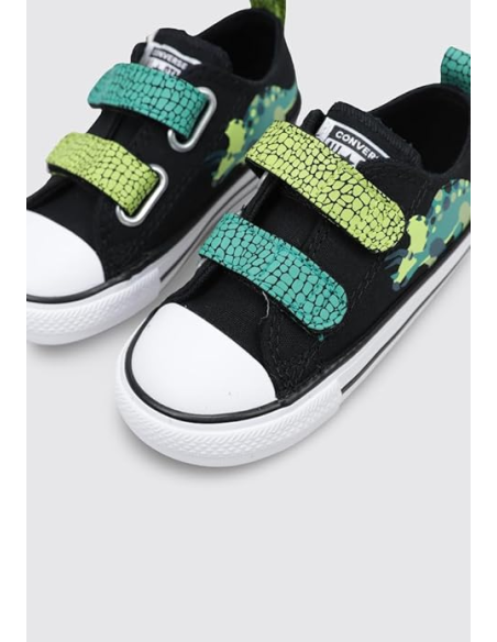 Scarpe Bambino Converse Chuck Taylor All Star Dinos easy On - Nero
