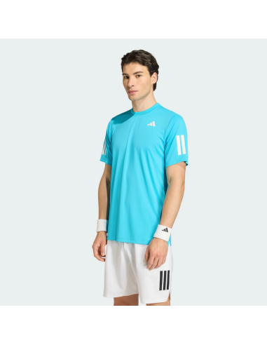 T-shirt da uomo Adidas club 3-Stripes - Azzurro