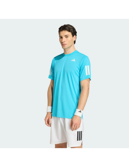 T-shirt da uomo Adidas club 3-Stripes - Azzurro