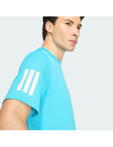 T-shirt da uomo Adidas club 3-Stripes - Azzurro