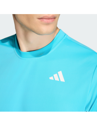 Adidas Club 3-Stripes Men's T-Shirt - Light Blue
