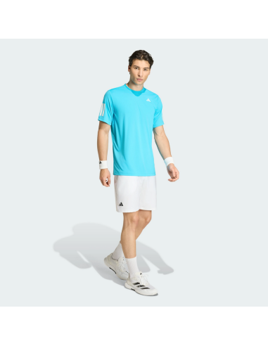 Adidas Club 3-Stripes Men's T-Shirt - Light Blue