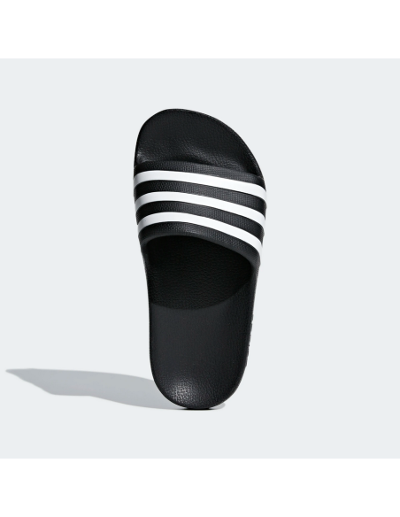 Adidas Kids' Adilette Aqua Slides - Black/White
