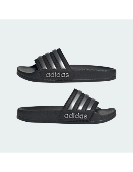 Adidas Adilette Shower K Boys' Slides - Black/Silver