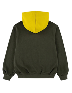 Felpa Ragazzo Jordan con zip MJ Brooklyn - Verde/Giallo 2