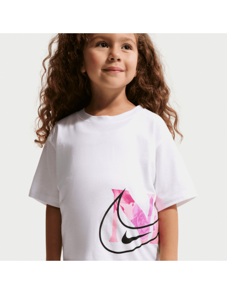 T-shirt Bambina Nike Move With Nature - BIANCO