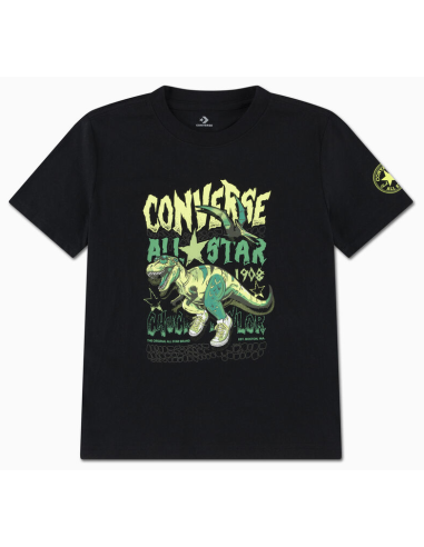 T-shirt Bambino Converse Dino - Nero