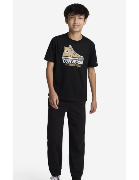Converse Graphic Sneaker Boys' T-Shirt - Black