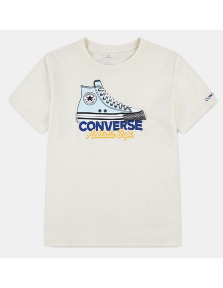 T-shirt Ragazzo Converse Graphic Sneaker - Bianco